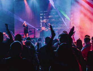 woman singing on stage