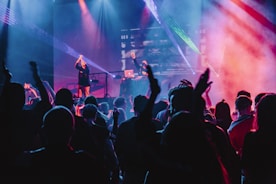 woman singing on stage