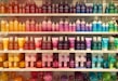 An array of vibrant cosmetic products showcased elegantly.