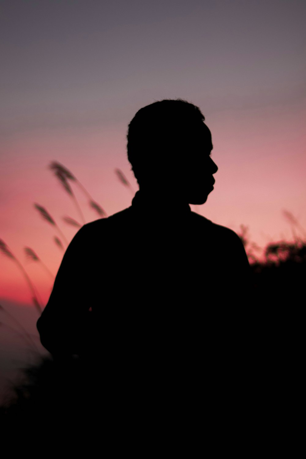 silhouette of man