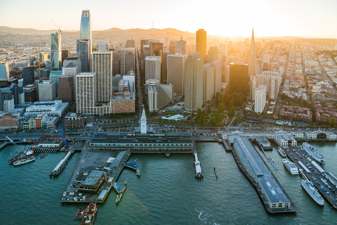areal photography of cityscape, My first helicopter ride.