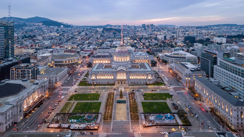 aerial photo of cityscape