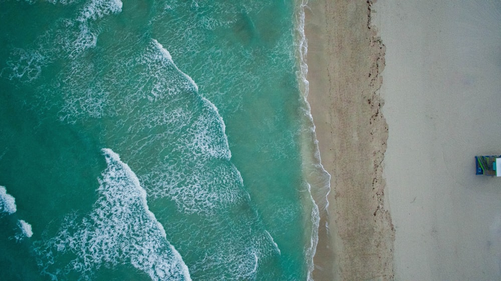aerial photography of seashore