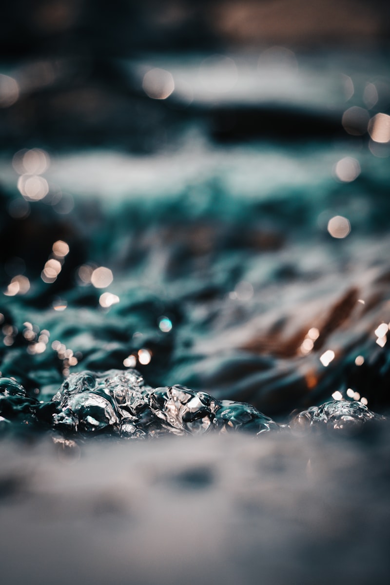 Wasseroberfläche mit Langzeitbelichtung