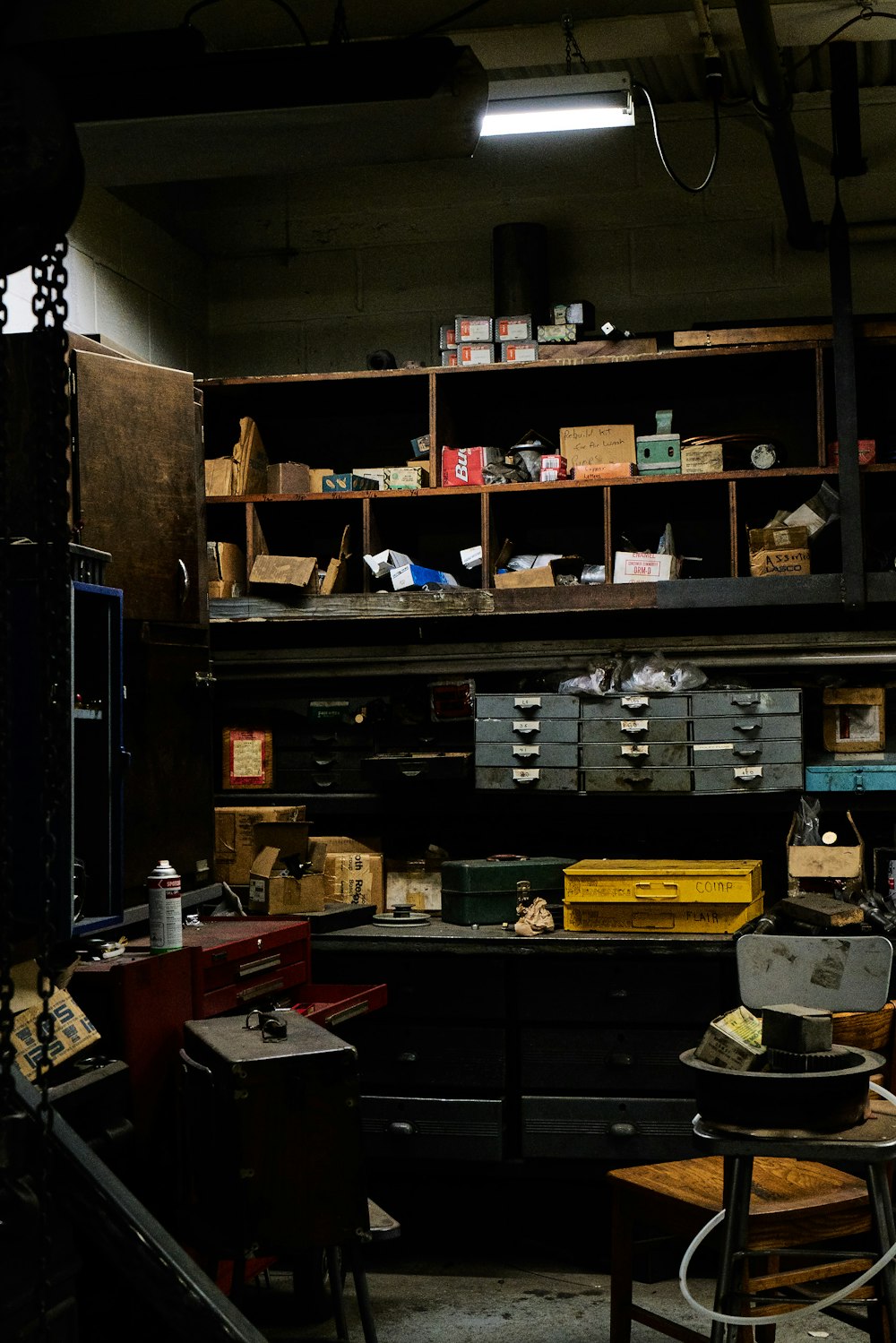 assorted rack inside room