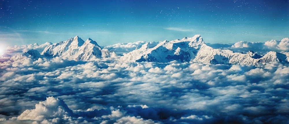 clouds on mountain