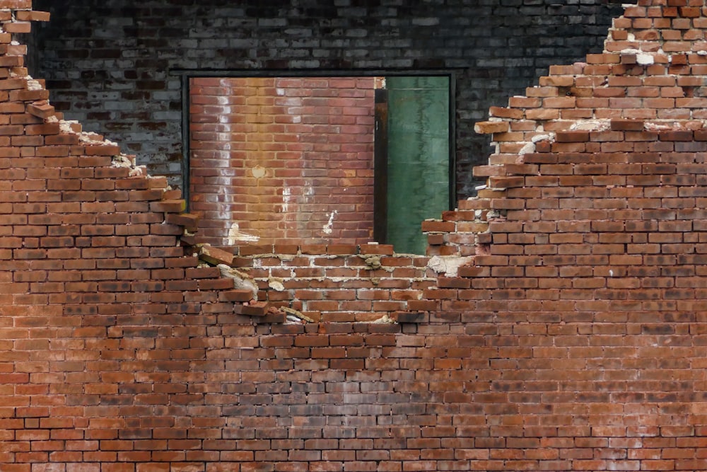 brown brick wall