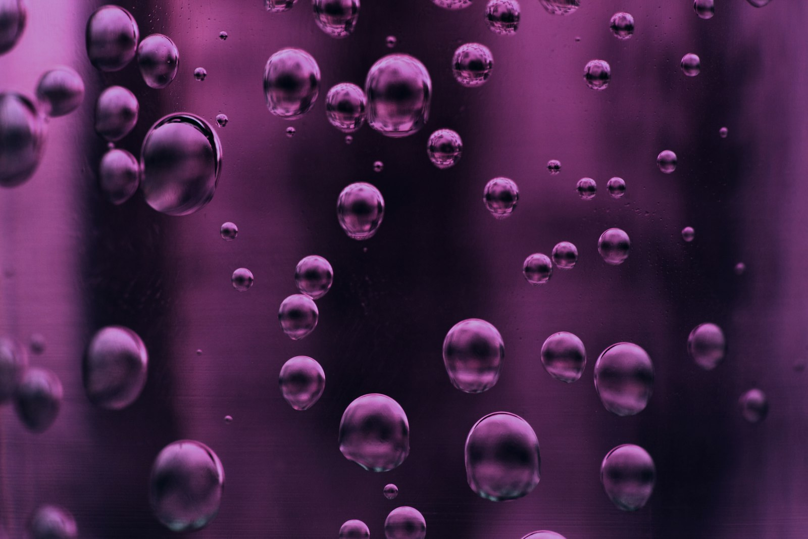 Canon EF 100mm F2.8 Macro USM sample photo. Purple bubbles on liquid photography