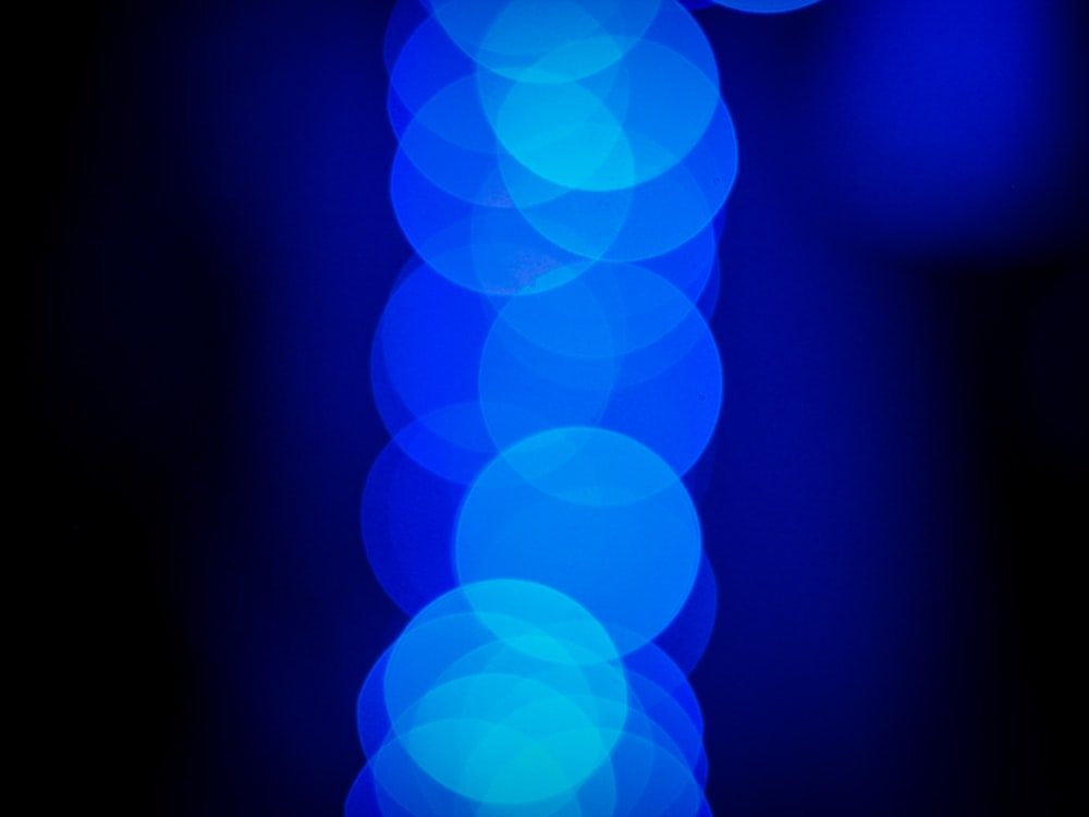 blue bokeh photography