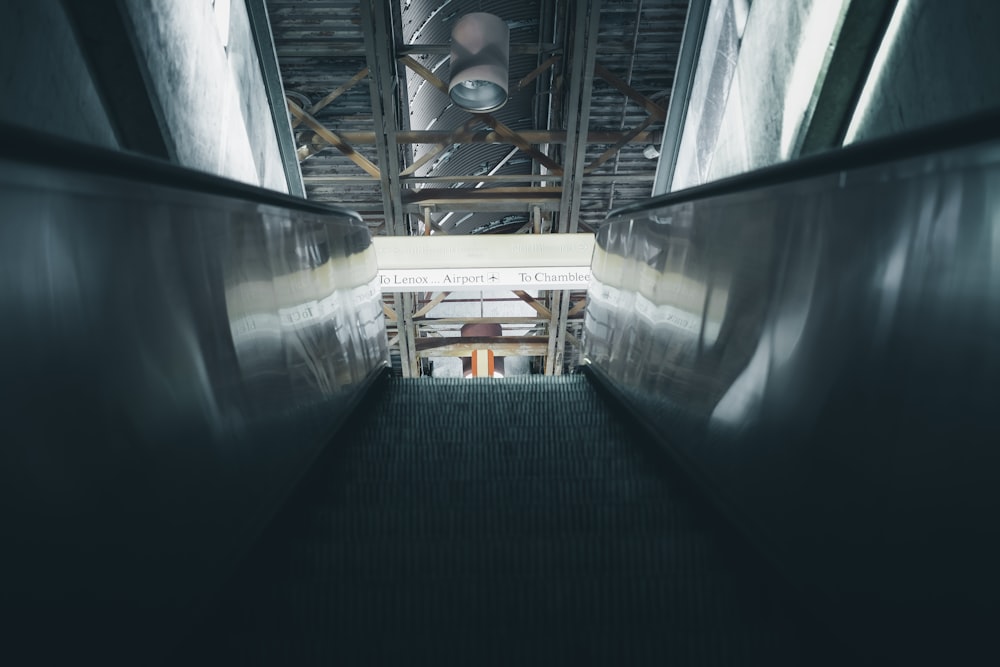 photo of escalator in building
