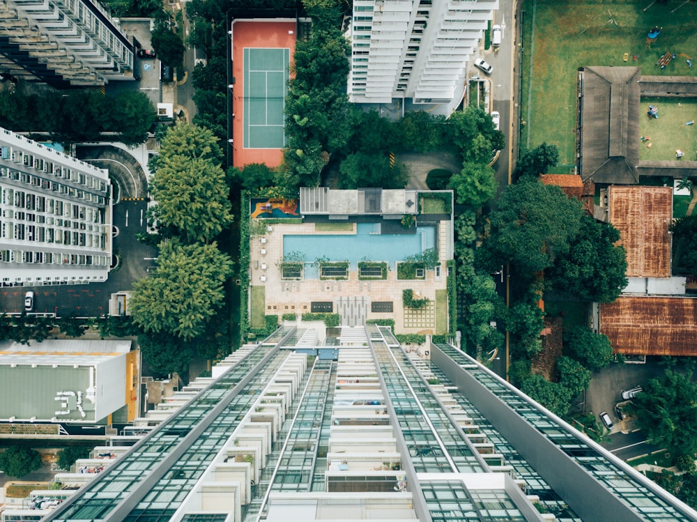 Fotografía aérea oh edificios