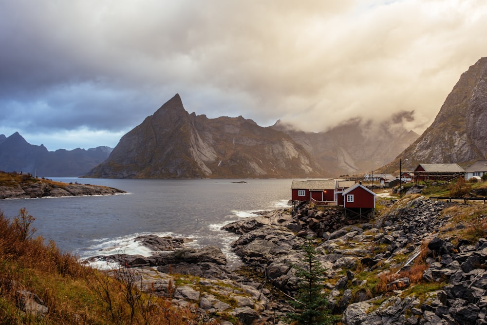 house near the body of water