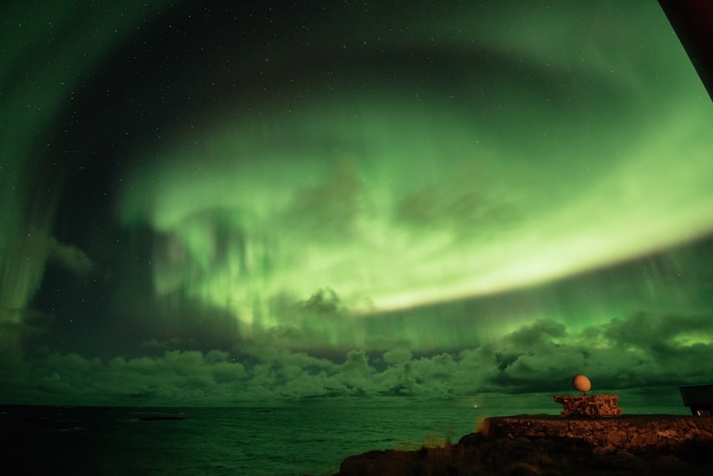 Northern Lights above body of water