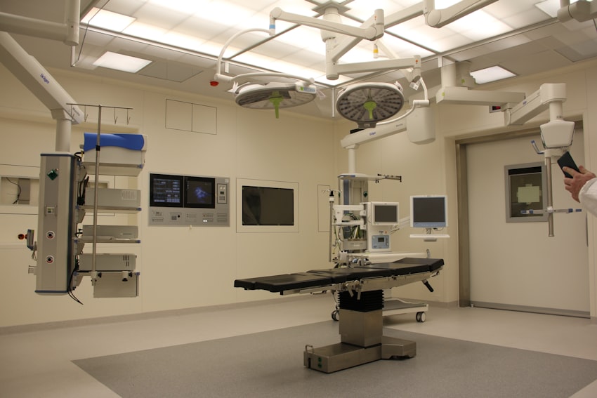 Professional surgical hospital environment