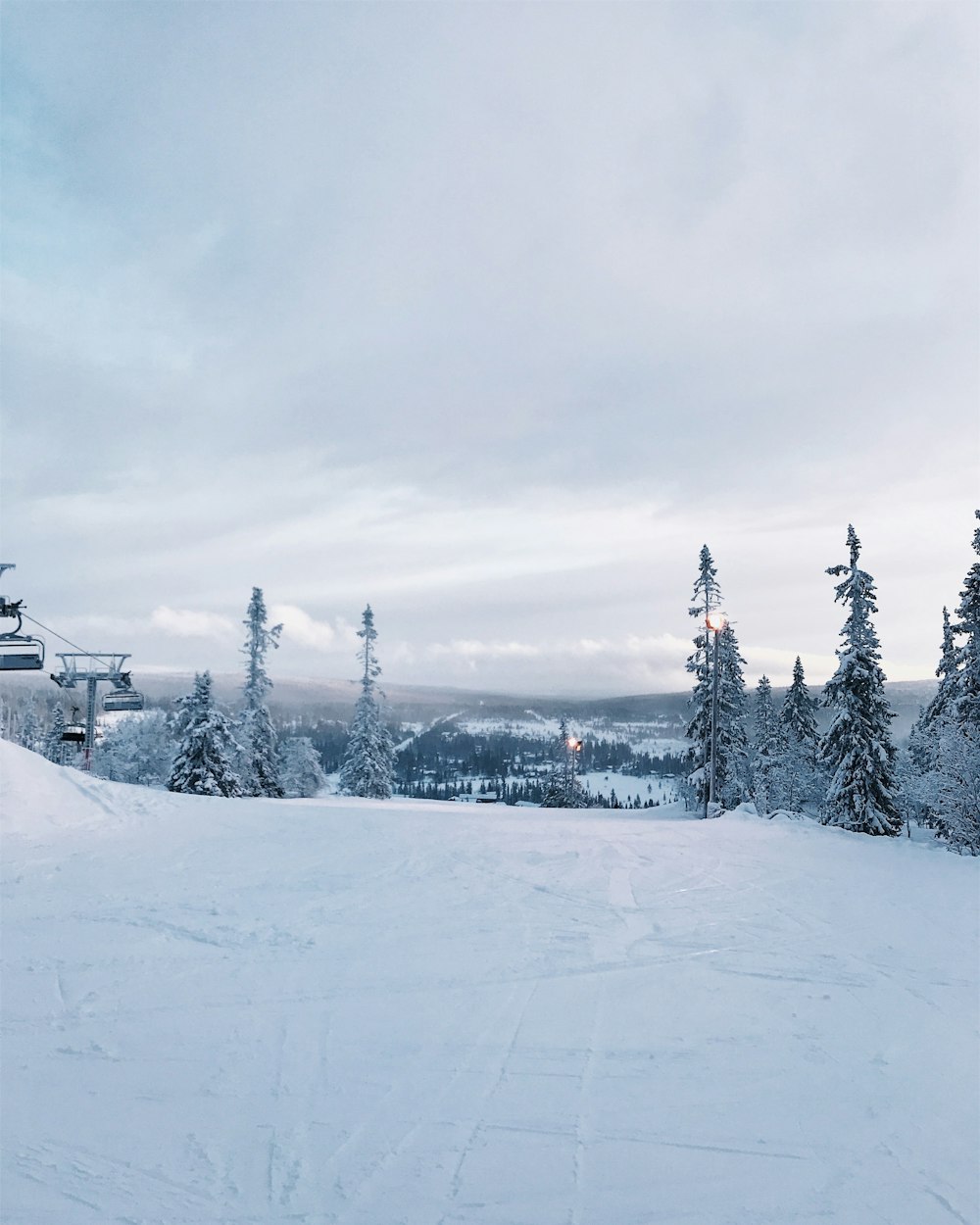 landscape photography white snow field