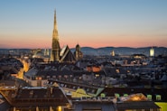aerial photography of city buildings