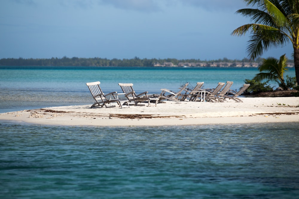 gray pool lounge chair in island
