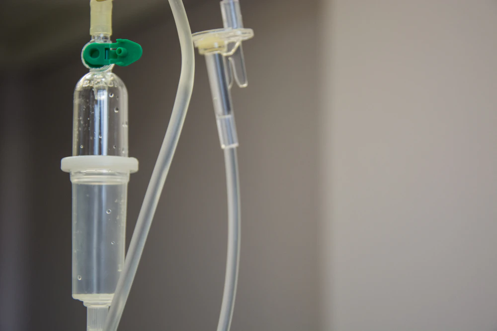 Clinical IV line detail