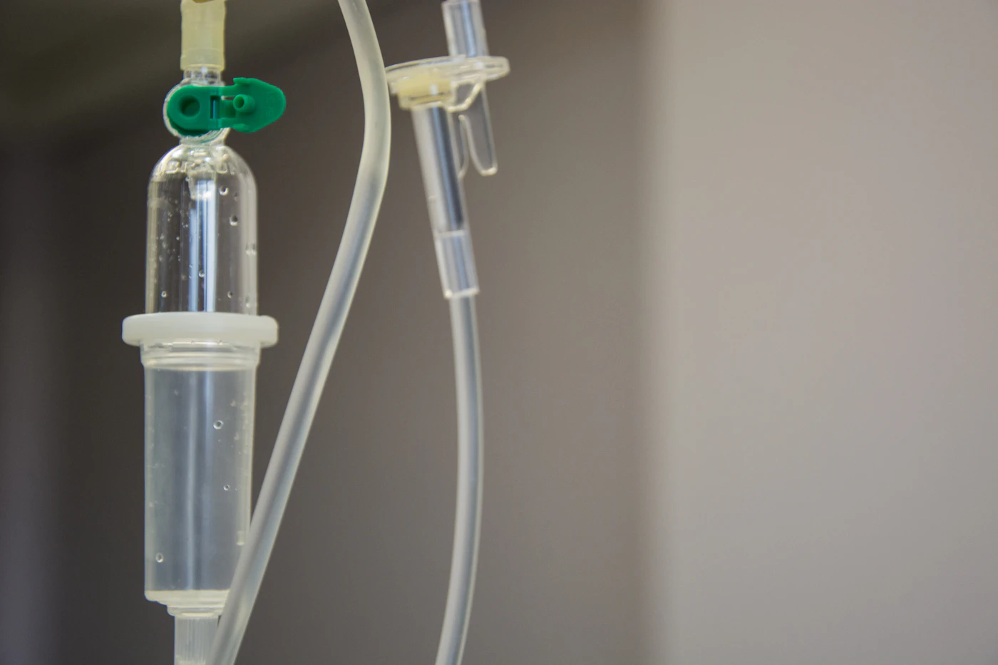 Clinical close-up of medical equipment