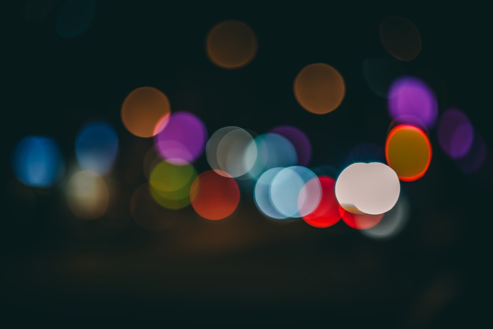 blur lights during nighttime