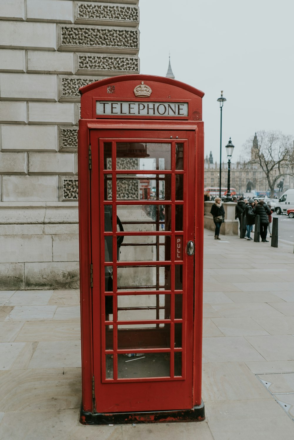 red telephone booth