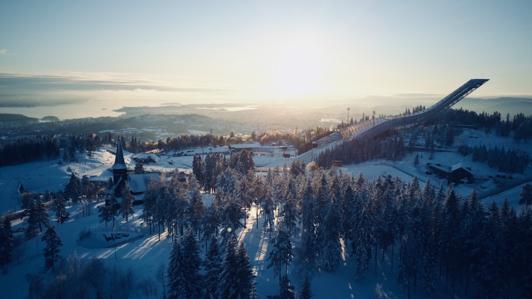 travelers stories about Mountain range in Holmenkollen, Norway