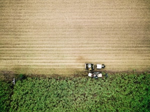 aerial photo of farm