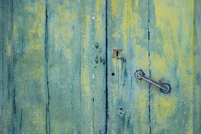 brown and green wooden plank boards