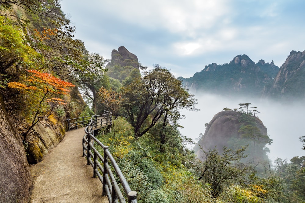 empty mountain bridge