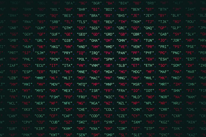 Colour-highlighted code on a dark screen — SailPoint Identity Security Cloud transforms are written as JSON objects rather than compiled code