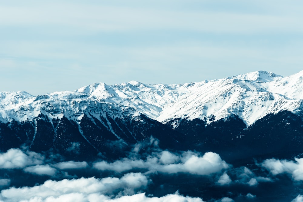 landscape photography of mountain during winter