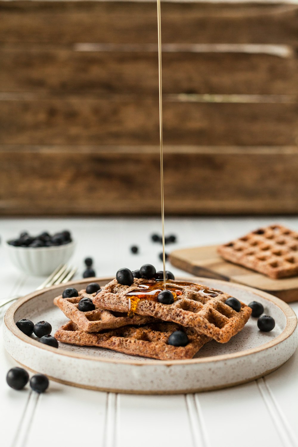 cooked pastries on white plate