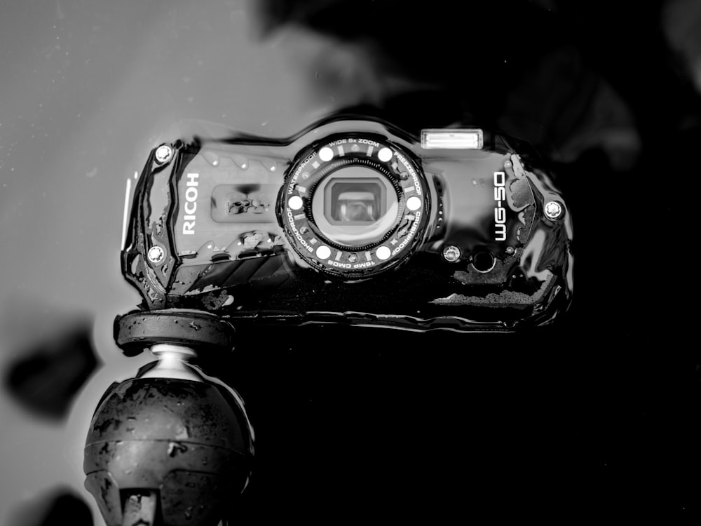 grayscale Ricoh camera