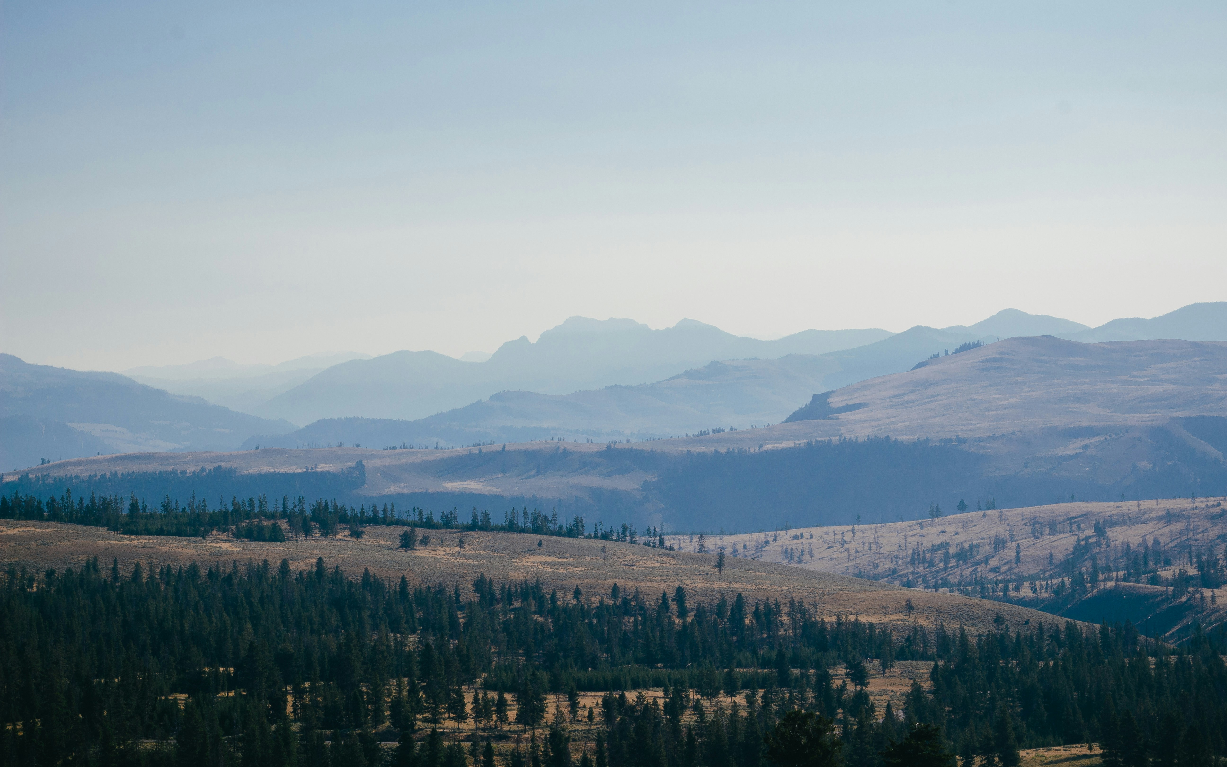 top view of mountains, I dug up some old pictures of Yellowstone today (I had taken these on a road trip long while back) and decided to edit a few that I had passed over.