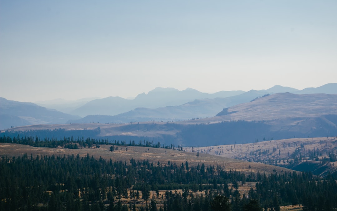 top view of mountains