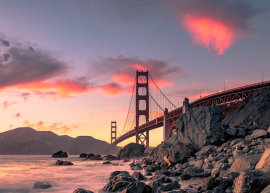 Golden Gate Bridge in San Francisco in Golden Gate Bridge United States