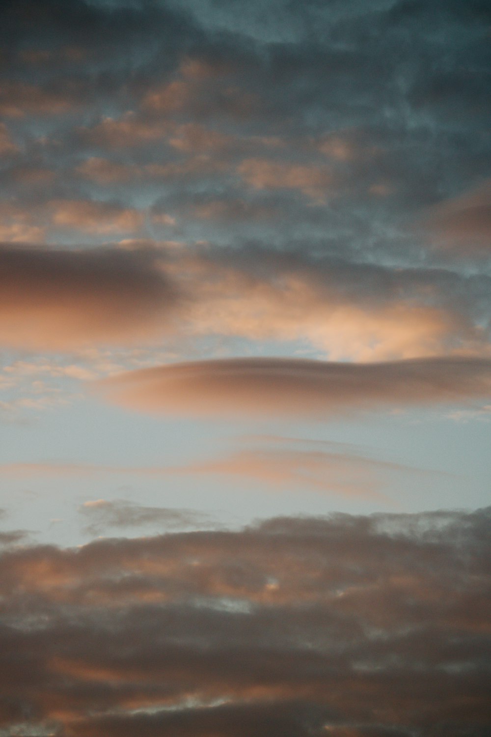 white clouds during golden hour