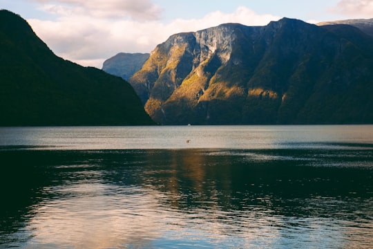 photo of Aurland Fjord near Nærøyfjord