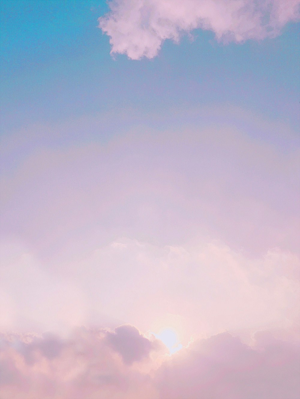 photo of pink and blue clouds