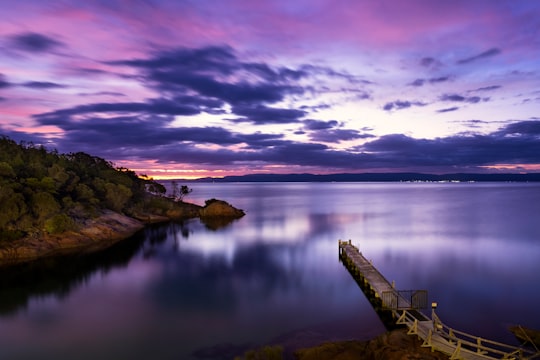 landscape photography of mountains and body of water in Freycinet Australia