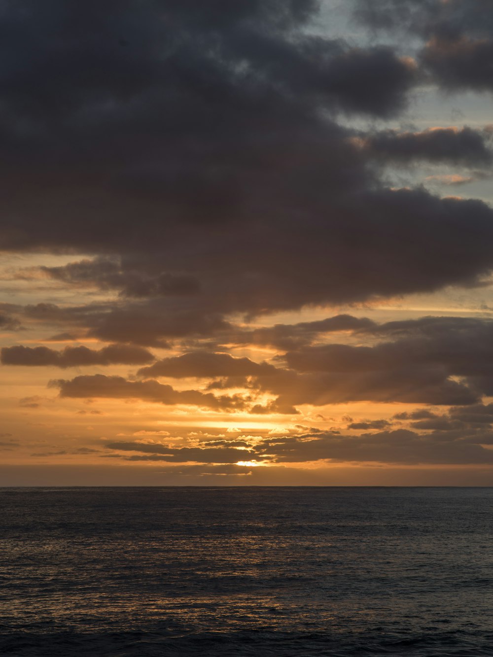 crepuscular ray during golden hour