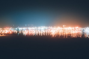 A vibrant cityscape video still showcasing dynamic editing effects