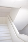 photo of white staircase