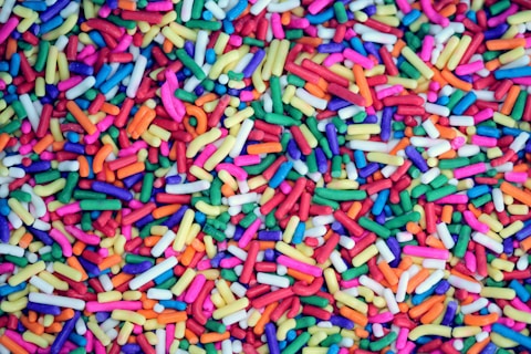 closeup photo of assorted-color decor