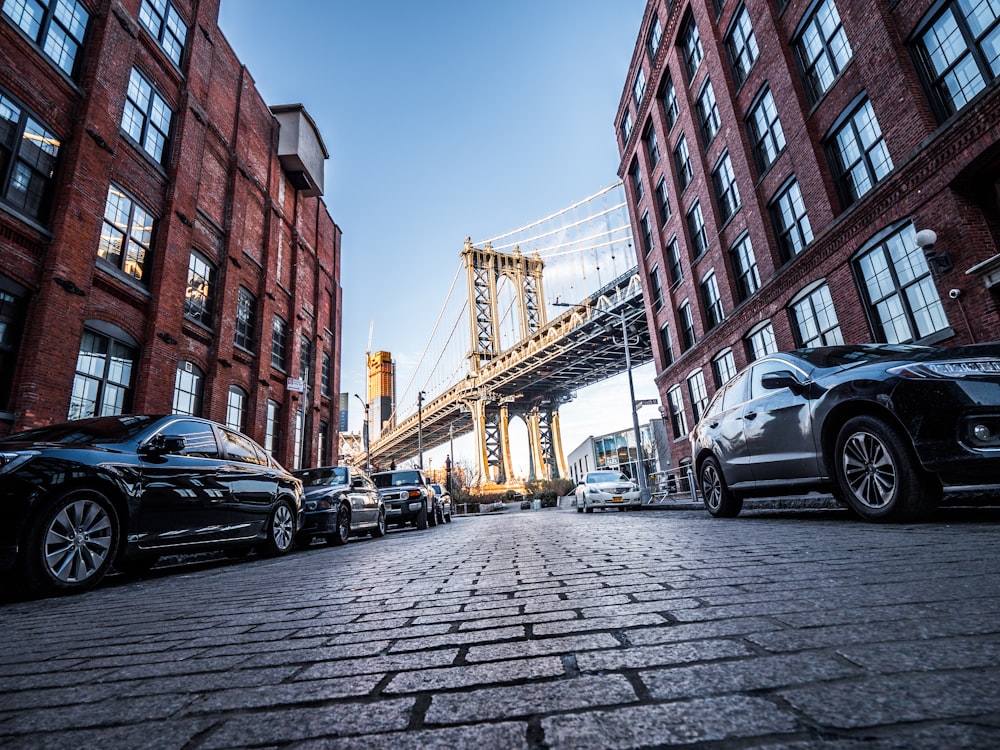 cars parking near building