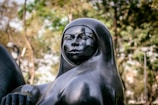 An elegant 3D printed sculpture displayed in a serene setting.