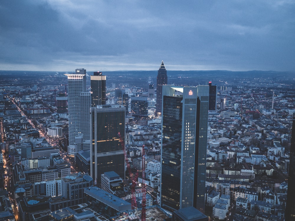 birds-eye view of high-rise building