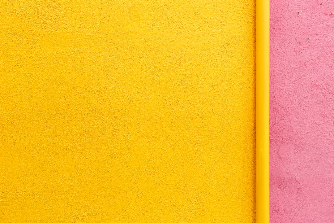 yellow painted wall