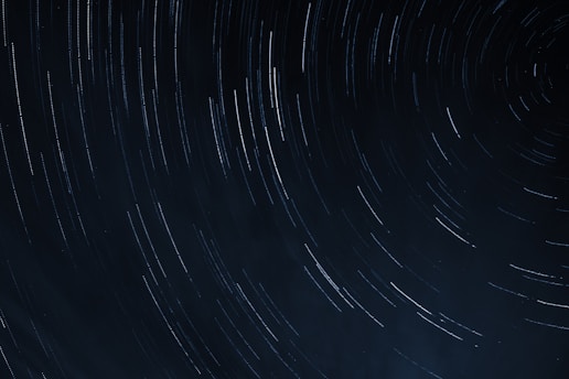 timelapse photography of stars