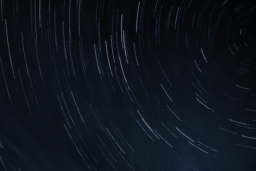 timelapse photography of stars